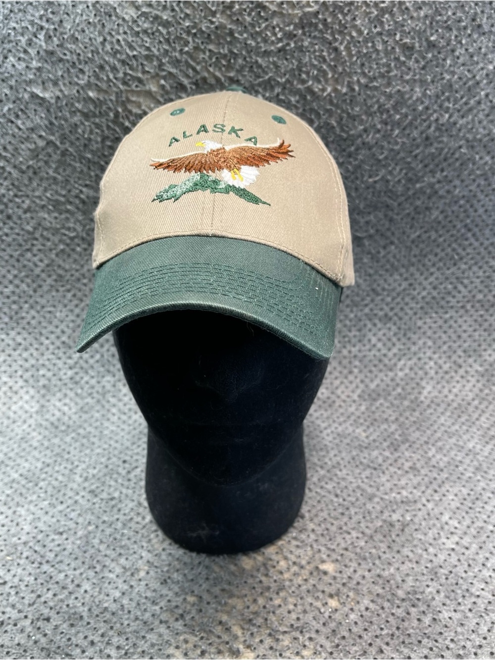 Alaska Shirt Company Tan Green SnapBack Hat One Size Men’s.